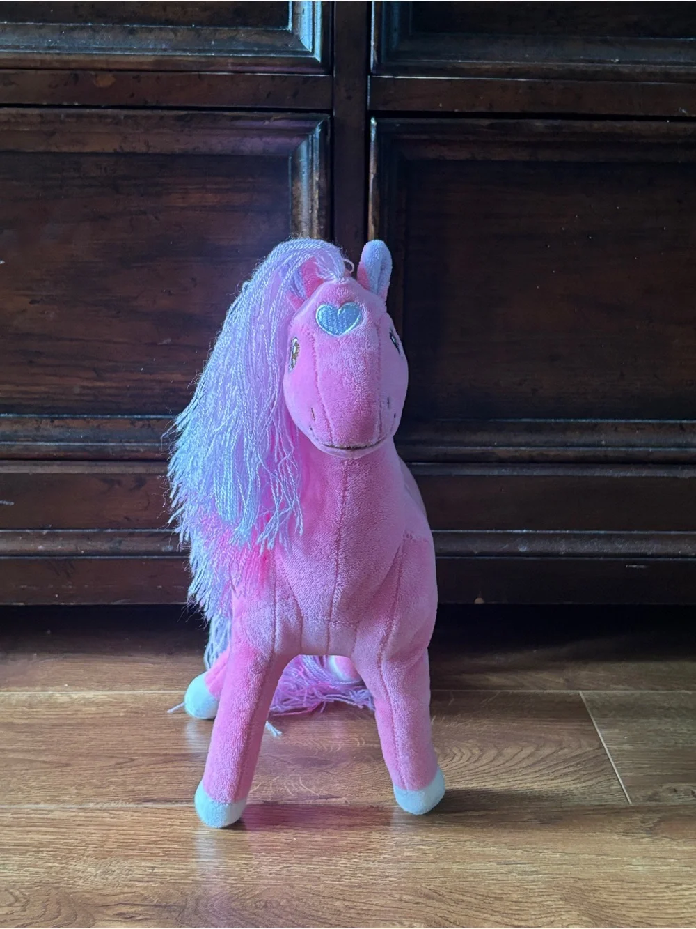 Pink Plush Horse Toy - Soft Stuffed Animal